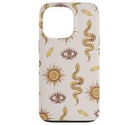 Celestial Snake Mystical Serpent Dark Academia Pattern Custodia per iPhone 13 Pro