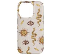 Celestial Snake Mystical Serpent Dark Academia Pattern Custodia per iPhone 14 Pro