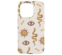 Celestial Snake Mystical Serpent Dark Academia Pattern Custodia per iPhone 15 Pro
