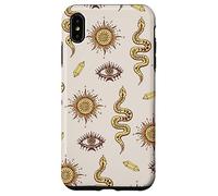 Celestial Snake Mystical Serpent Dark Academia Pattern Custodia per iPhone XS Max