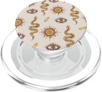 Celestial Snake Mystical Serpent Dark Academia Pattern PopSockets PopGrip per MagSafe