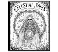 Celestial Souls: Gothic Skeleton Coloring Book for Adults