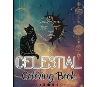 Celestial Space Astrology Themed Coloring Book, 40pgs 7.5x9.25