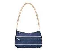 Celestial Space Striped Wallpaper Trendy Chain Cross Body Bag per le donne borsa a mano per le donne per la corsa