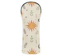 Celestial Sun Moon Stars - Coprimazza da golf estetica, impermeabile, con etichette intercambiabili n. per driver ibridi e legni da fairway