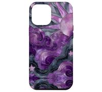 Celestial Sun Moon Stars Stained Art Effect Stain Art Purple Custodia per iPhone 12 Pro Max