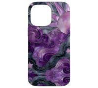 Celestial Sun Moon Stars Stained Art Effect Stain Art Purple Custodia per iPhone 14 Pro Max