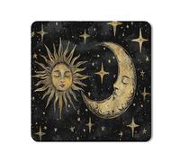 Celestial - Tappetino protettivo per lavatrice e asciugatrice, motivo luna e sole, motivo notte stellata, antiscivolo, impermeabile, per lavanderia, 61 x 61 cm