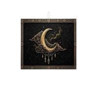 Celestial - Tappetino scolapiatti per bancone della cucina, tappetino assorbente per scolapiatti a forma di luna, tappetino in microfibra mistico per proteggere bar, 40,6 x 45,7 cm