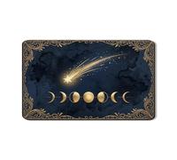 Celestial - Tappetino scolapiatti per bancone della cucina, tappetino scolapiatti in gomma assorbente vintage, motivo stella e luna, 30,5 x 50,8 cm