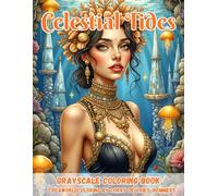 Celestial Tides: A Dreamlike Coloring Journey Through Ocean Queens, Starlit Seas & Mythic Beauty
