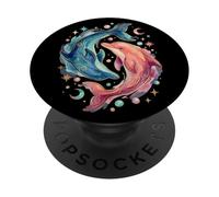 Celestial Watercolor Dolphin Animal Sea Life PopSockets PopGrip Adesivo