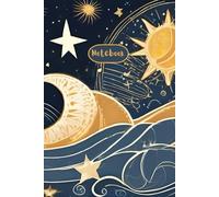 Celestial Waves: A Dreamy Notebook: Beautiful Journal Depicting An Abstract Sun, Moon, and Stars Over the Ocean