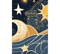 Celestial Waves: A Dreamy Notebook: Beautiful Journal Depicting An Abstract Sun, Moon, and Stars Over the Ocean