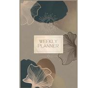Celestial Weekly Planner, 6x9” Elegant Paperback Journal with Daily Schedule, Notes & To-do List, 80 Pages, Moon & Stars Astrology-Inspired Organizer