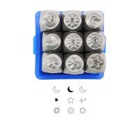 Celestials Sturby Steel Metal Stamp Set Per Set Strumenti Per La Creazione Gioielli E Personalizzazione Con Disegni A Stella Sun Disegni In Acciaio Francobolli