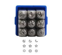 Celestials Sturby Steel Metal Stamp Set Per Set Strumenti Per La Creazione Gioielli E Personalizzazione Con Disegni A Stella Sun Disegni In Acciaio Francobolli