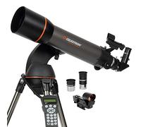 Celestron 22096 NexStar 102SLT Telescopio rifrattore computerizzato portatile treppiede regolabile, montatura altazimutale a forcella, accessori per visione e software 'Starry Night', grigio/nero