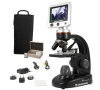 Celestron 44341 Professional 5MP LCD Microscopio digitale II, Ingrandimento 4x-1600x, Nero/Argento