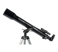 Celestron 70 AZ PowerSeeker Telescopio, immagine verticale, con grande treppiedi telescopico, Nero