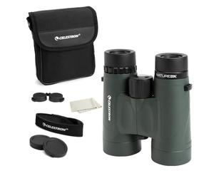 Celestron 71332 Binocolo Nature DX 8x42 mm con obiettivo multistrato, vetro a prisma BaK-4 e custodia per il trasporto, verde
