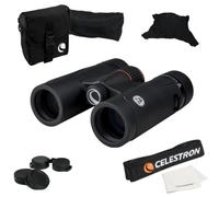 Celestron 71401 TrailSeeker ED 8 x 32 Binocolo con prisma a tetto, lente multistrato a banda larga, vetro prismatico BaK-4, nero