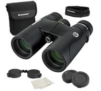 Celestron 72333 Nature DX ED 10x42 binocolo con obiettivo a bassissima dispersione esterni e birdwatching, ottica multistrato con prismi BaK-4, rinforzato in gomma, resistente ad acqua e nebbia
