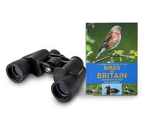 Celestron 73152 LandScout Kit birdwatching 8x40mm resistente all'acqua - Binocoli con impugnatura in gomma, lenti rivestite, vetro ottico K9, guida sugli uccelli di Gran Bretagna e Nord Europa, Nero