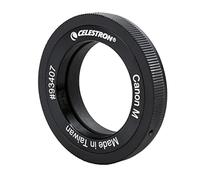 Celestron 93407 T-Ring M-Mount Canon e filettatura di diametro 42mm Per immagini terrestri e celesti, compatibile con fotocamere EOS M-Mount Mirrorless e adattatori a T Celestron, Nero
