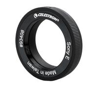 Celestron 93408 T-Ring E-Mount Sony con filettatura di diametro 42mm Per immagini terrestri e celesti, compatibile con fotocamere E-Mount Mirrorless Sony e adattatori a T Celestron, Nero