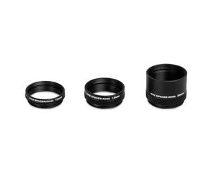 Celestron 93618 M42 Kit distanziatore - Include anelli distanziatori 7,5mm, 12mm e 30mm per regolare la messa a fuoco posteriore tra fotocamera e telescopio, Nero