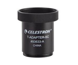 Celestron 93633-A SLR o DSLR Adattatore a T (C5, 6, 8, 9,25, 11, 14), Nero