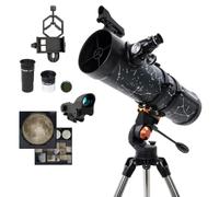 Celestron AstroMaster 130AZ - Telescopio con adattatore per smartphone | Grande apertura, installazione rapida, leggero e portatile, accessori lunari per esplorazione, digiscopio o astroimaging