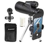 Celestron - Monoculare Outland X 20x50 - Monoculare per esterni e birdwatching - Ottica completamente multistrato e prismi BaK-4 - Adattatore Bonus Smartphone Remote Bluetooth e treppiede inclusi