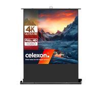 celexon Ultramobil Professional Plus - Tela pull-up da 110", 200 x 200 cm, 1:1, portatile, 4K, Full HD, per estrazione e montaggio rapidamente, con maniglia per il trasporto e giunto a forbice