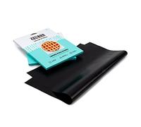 CELI&GO Pellicola per forno - Confezione da 4 fogli per forno riutilizzabili, lavabili, antiaderenti, privi di PFOA, previene la contaminazione incrociata, dimensioni: 33 x 40 cm