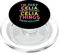 Celia Here Doing Celia Things Divertente Nome Celia PopSockets PopGrip per MagSafe