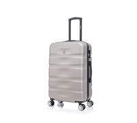 CELIMS - Valigia Media 20 kg Rigida Champagne Leggera | Valigia da Stiva 65cm Donna | Lucchetto Integrato | ABS | Trolley Medio 65cm con 4 Ruote
