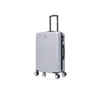 CELIMS - Valigia Media 20 kg Rigida Leggera | Valigia da Stiva 65cm Donna | Lucchetto Integrato | ABS | Trolley Medio 65cm con 4 Ruote | Grigio
