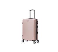 CELIMS - Valigia Media 20 kg Rigida Oro Rosa Leggera | Valigia da Stiva 65cm Donna | Lucchetto Integrato | ABS | Trolley Medio 65cm con 4 Ruote
