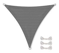 CelinaSun tenda parasole a vela giardino balcone HDPE polietilene traspirante triangolo 3,6 x 3,6 x 3,6 m grigio antracite