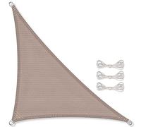 CelinaSun tenda parasole a vela giardino balcone HDPE polietilene traspirante triangolo 3 x 3 x 4,25 m grigio talpa