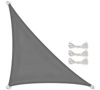 CelinaSun tenda parasole a vela giardino balcone PES poliestere idrorepellente triangolo 3,6 x 3,6 x 5,1 m grigio antracite