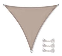 CelinaSun tenda parasole a vela giardino balcone PES poliestere idrorepellente triangolo 3 x 3 x 3 m grigio talpa