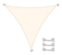 CelinaSun tenda parasole a vela PES poliestere giardino balcone idrorepellente triangolo trapezio 3 x 3 x 3 m bianco