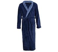 CelinaTex Accappatoio, Microfibra, Blau mit Mittel Blau, Small