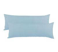 CelinaTex BeBasic Federa Set da 2 Cerniera Microfibra 40 x 200 cm Blu Aqua