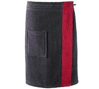 CelinaTex Funlike kilt da sauna corto L/XL antracite bordeaux da donna o uomo in spugna di cotone