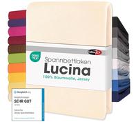 CelinaTex Lucina lenzuolo elasticizzato cotone 180x200-200x200 cm natura