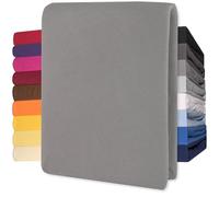 CelinaTex Lucina lenzuolo elasticizzato cotone 200x200-200x220 cm grigio scuro